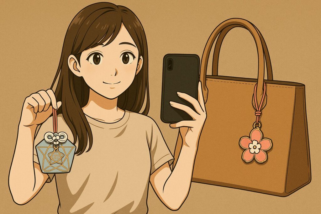 バッグやスマホへの星守りの付け方