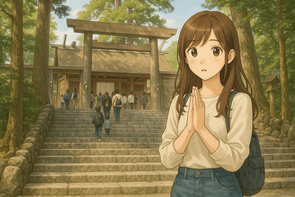 伊勢神宮内宮に参拝