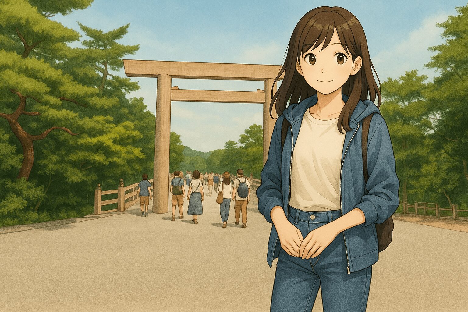 伊勢神宮　服装　ジーンズ