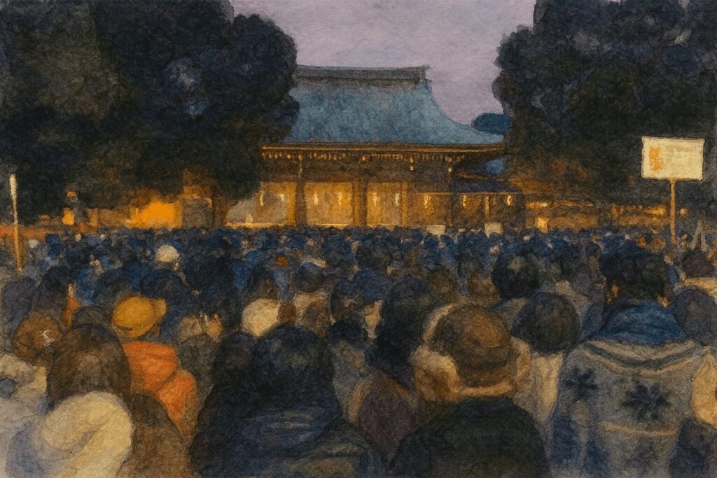 明治神宮初詣の混雑